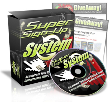 Product picture Super Sign-Up System W/MRR The Full Package!